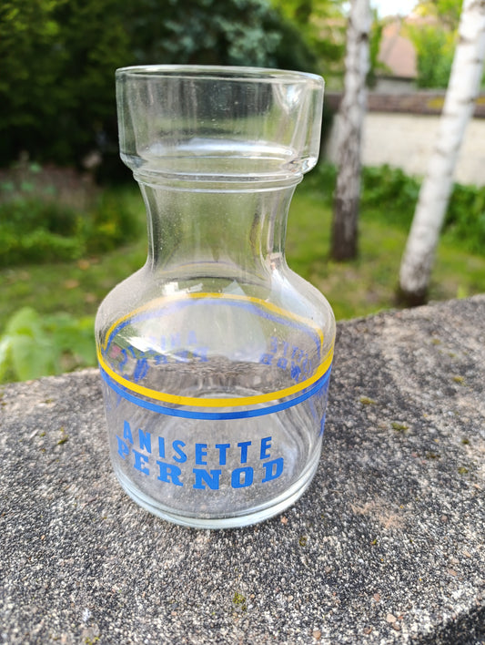 Carafe publicitaire Anisette Pernod vintage en verre