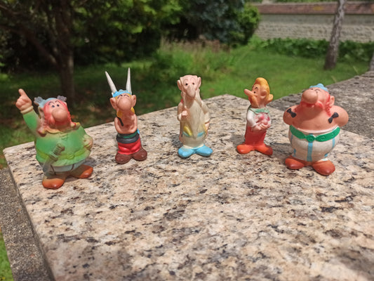Lot 5 Figurines Pouët Astérix DELACOSTE Vintage – Personnages Rares Années 70