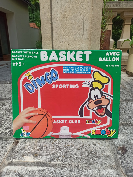Panier de basket mural Dingo – Smoby Disney – Avec ballon et filet – Neuf complet