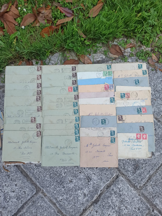 Lot de 155 lettres anciennes – Seconde Guerre mondiale – Histoire postale 1939-1945