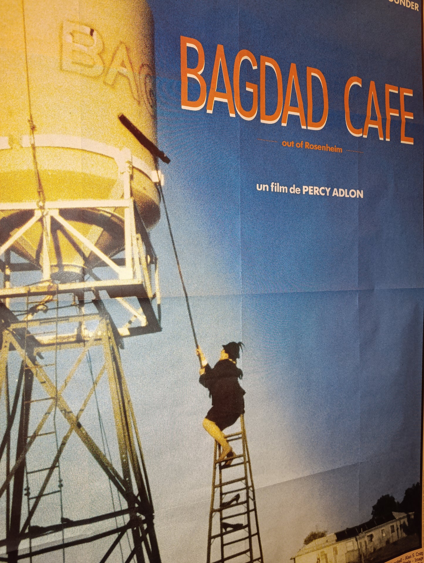 Affiche cinéma originale – Bagdad Café (1987) – Grand format 156×116 cm – Percy Adlon – Non déchirée