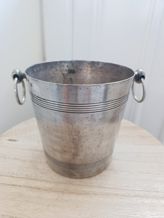🪙 Seau à champagne Boulenger ancien – 1.2 kg – Métal argenté