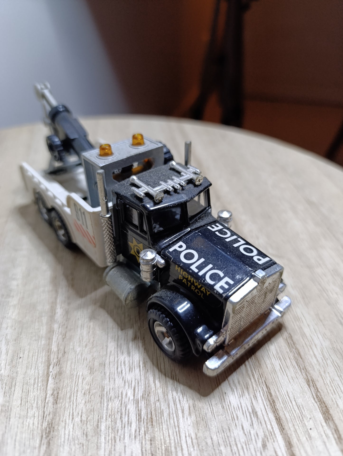 Majorette Police Tow Truck Kenworth – échelle 1/47 – vintage