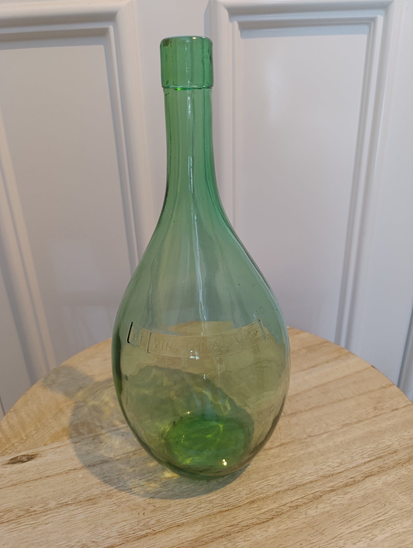 Bouteille verte soufflée ancienne – Vin d’Italy