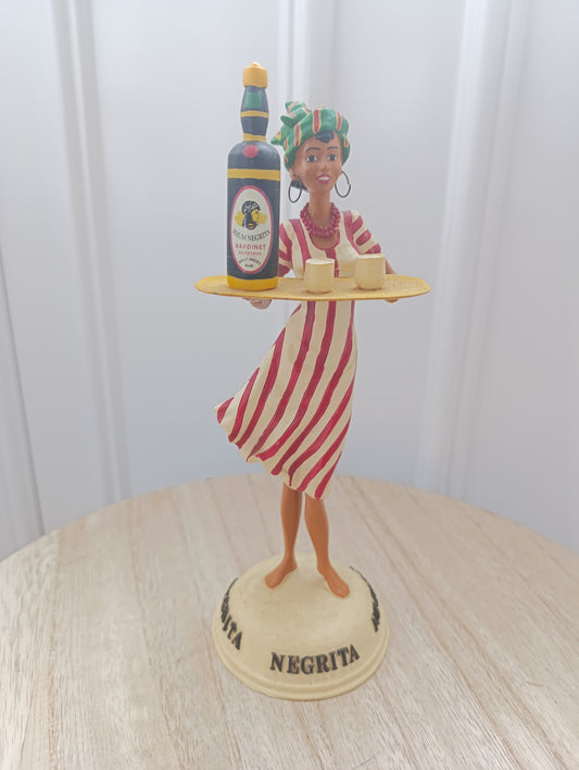 Statuette publicitaire ancienne Rhum Negrita – 25 cm, 467 g