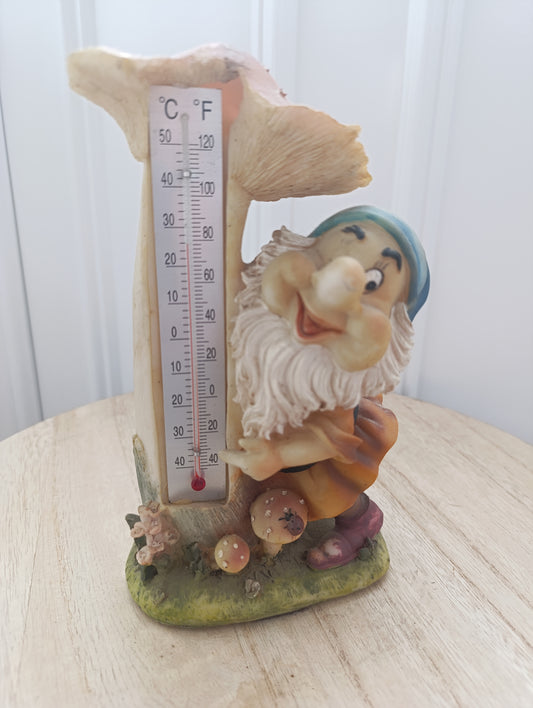 Thermomètre décoratif nain et champignon – 23 cm, 518 g