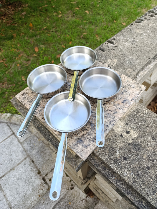 Lot de 4 mini poêles inox Resto by Demeyere – 13 cm