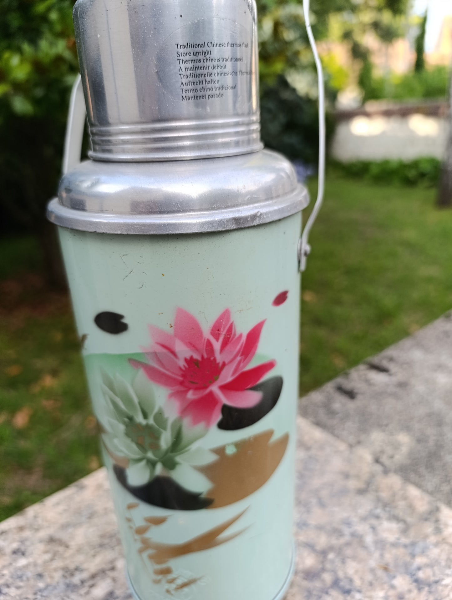 Thermos vintage chinois “Peer Brand” – 34 cm