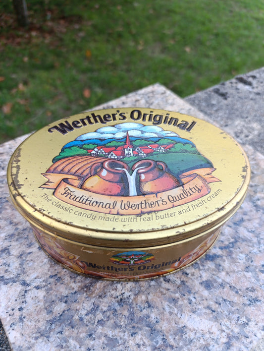 Boîte Werther's Original en métal doré