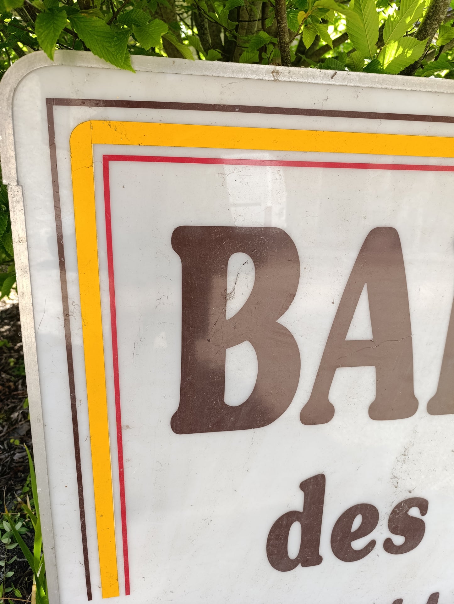 Ancienne enseigne lumineuse « Bar des Alouettes » Pithiviers – panneau historique vintage