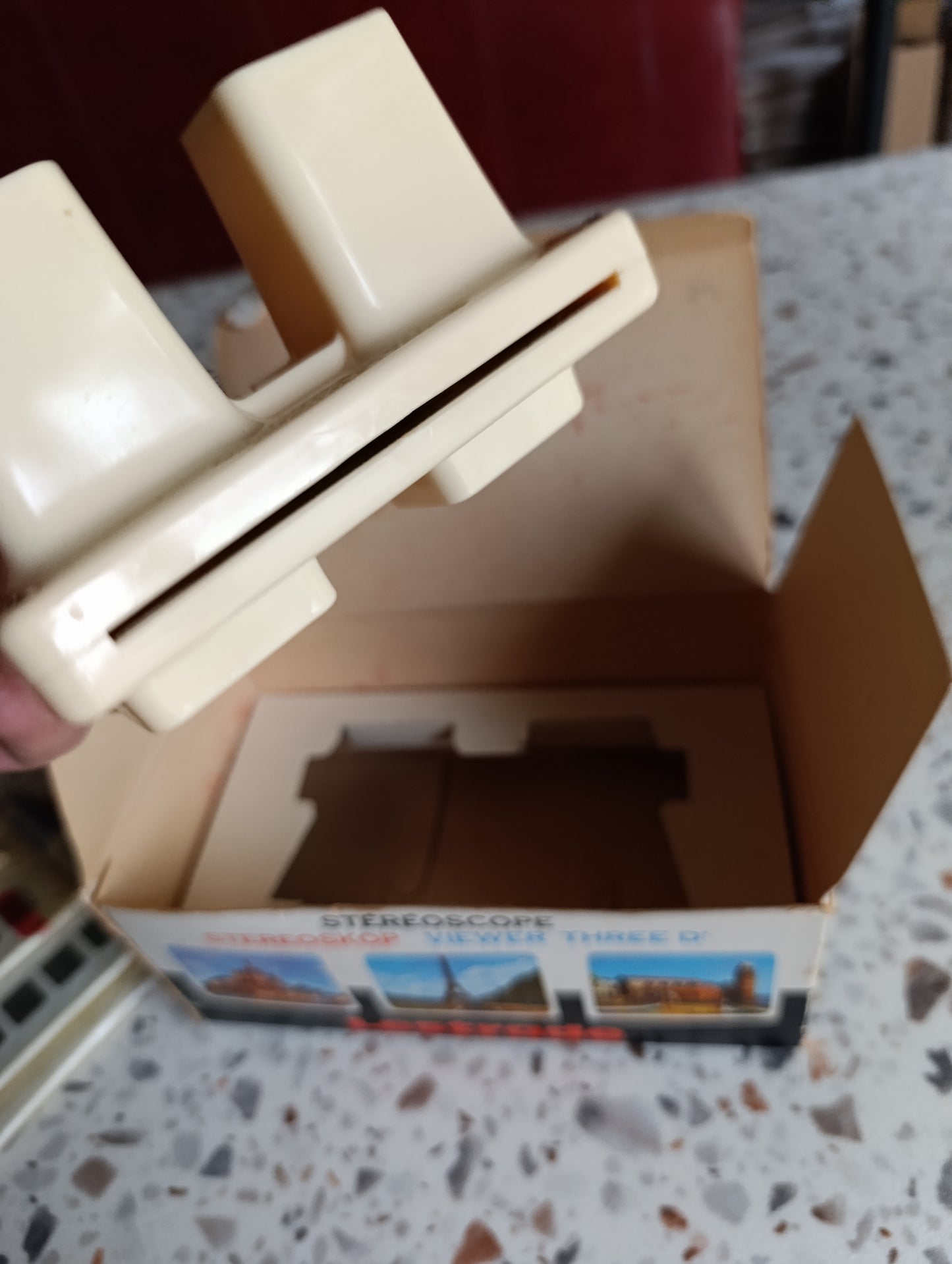 Stéréoscope Lestrade vintage avec boîte d’origine – visionneuse 3D ancienne
