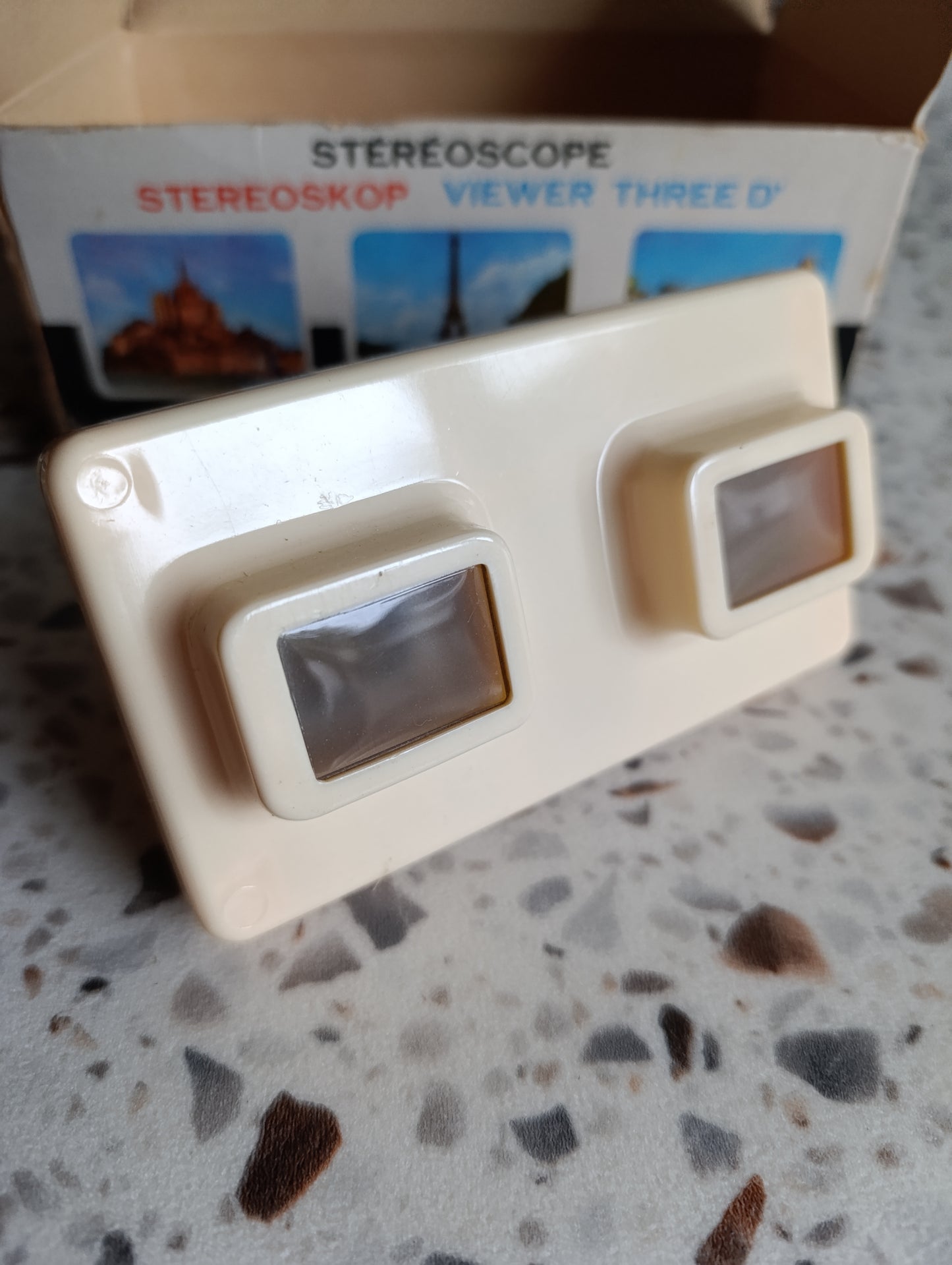 Stéréoscope Lestrade vintage avec boîte d’origine – visionneuse 3D ancienne