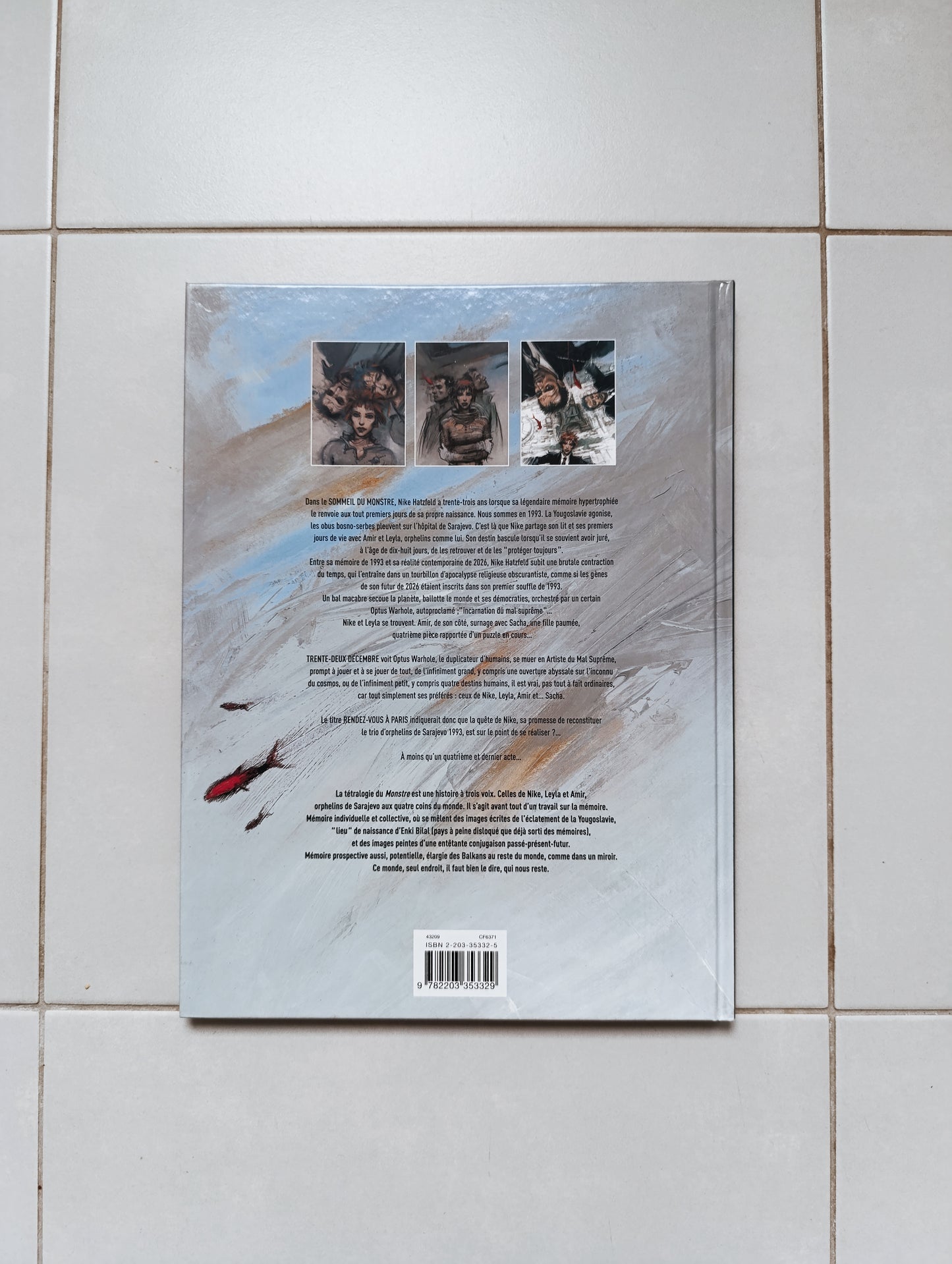 Enki Bilal — Rendez-vous à Paris (Troisième acte de la Trilogie du Monstre) — Casterman, 2006