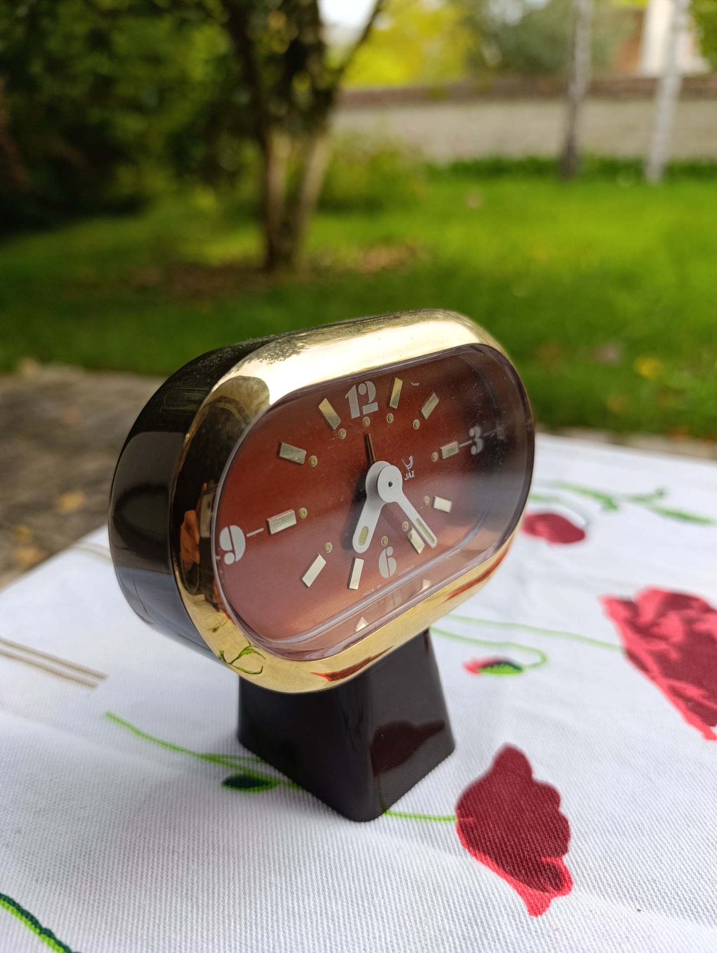 Réveil vintage JAZ, fabrication française.