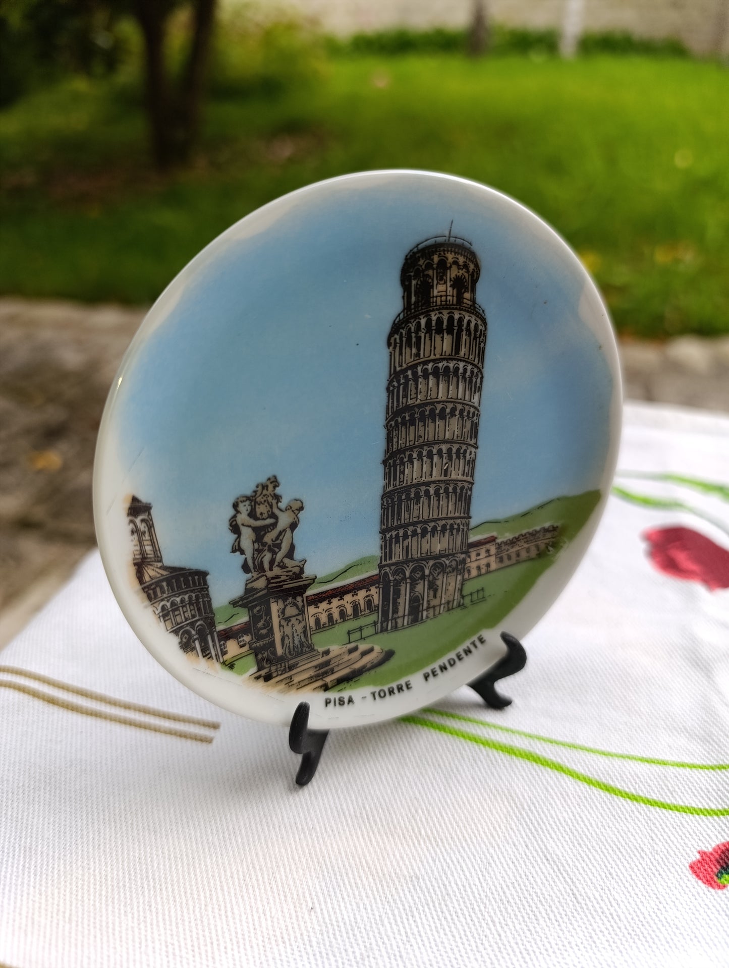 Assiette souvenir Pise – Torre Pendente (Tour de Pise)