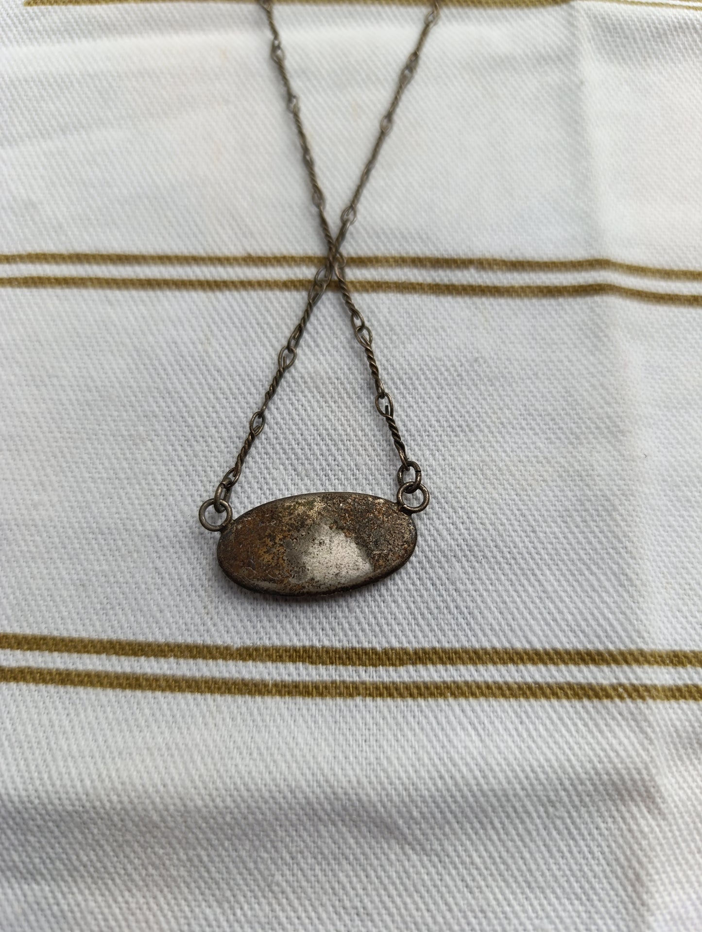 Collier ancien prénom « Colette » émaillé