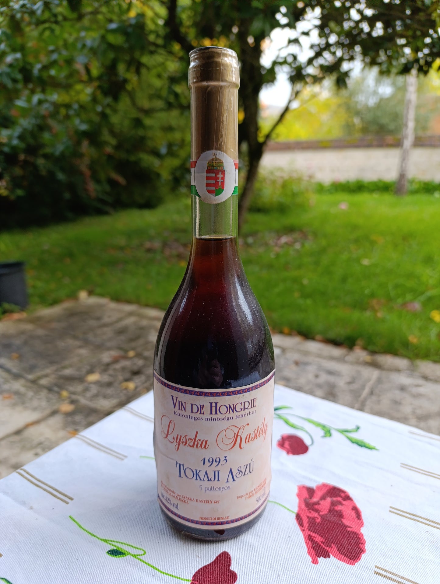 Vin de dessert Tokaji Aszú 5 Puttonyos – Lyszka Kastély 1993 – Hongrie