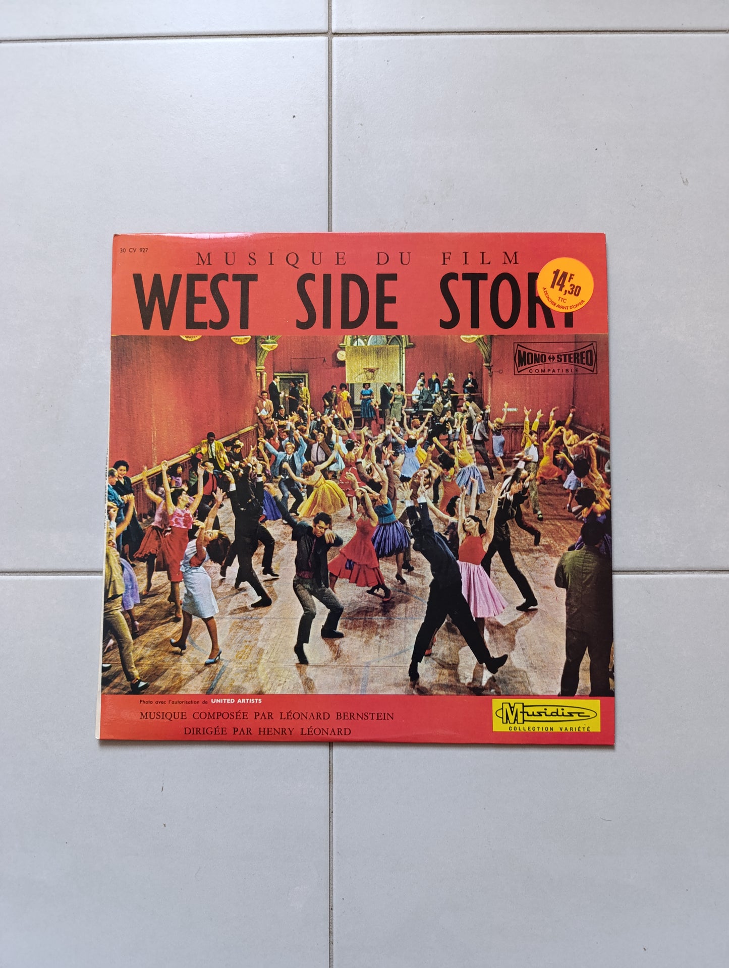 33 tours BO de film – West Side Story – musique de Leonard Bernstein