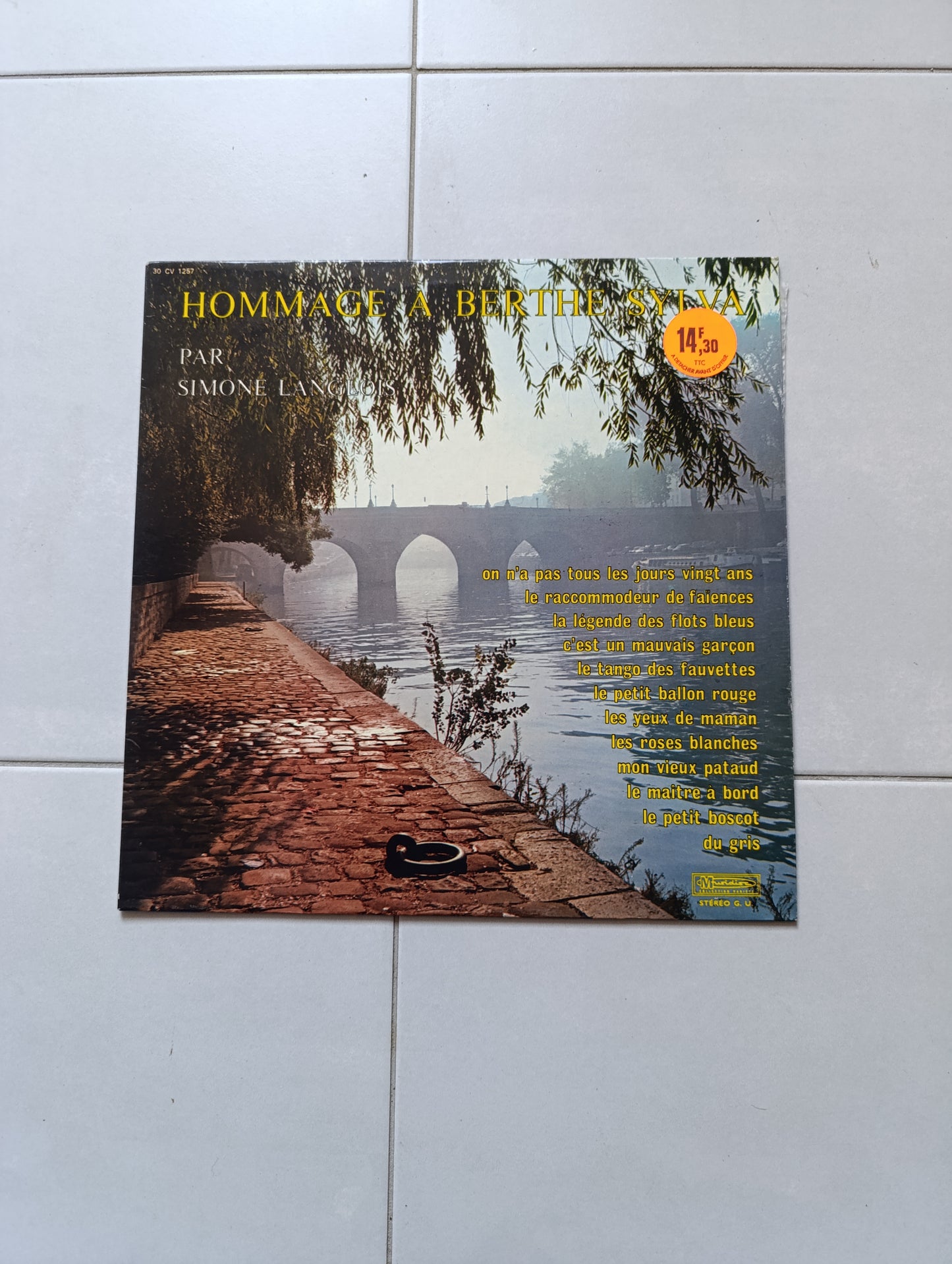 33 tours chanson française – Hommage à Berthe Sylva par Simone Langlois