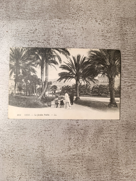 Nice – Le Jardin Public – carte postale ancienne LL