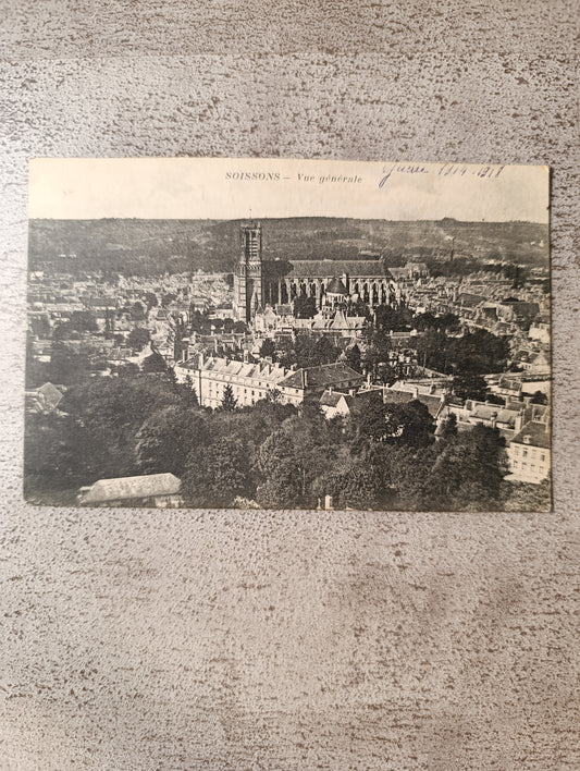 Soissons – Vue générale – carte postale ancienne