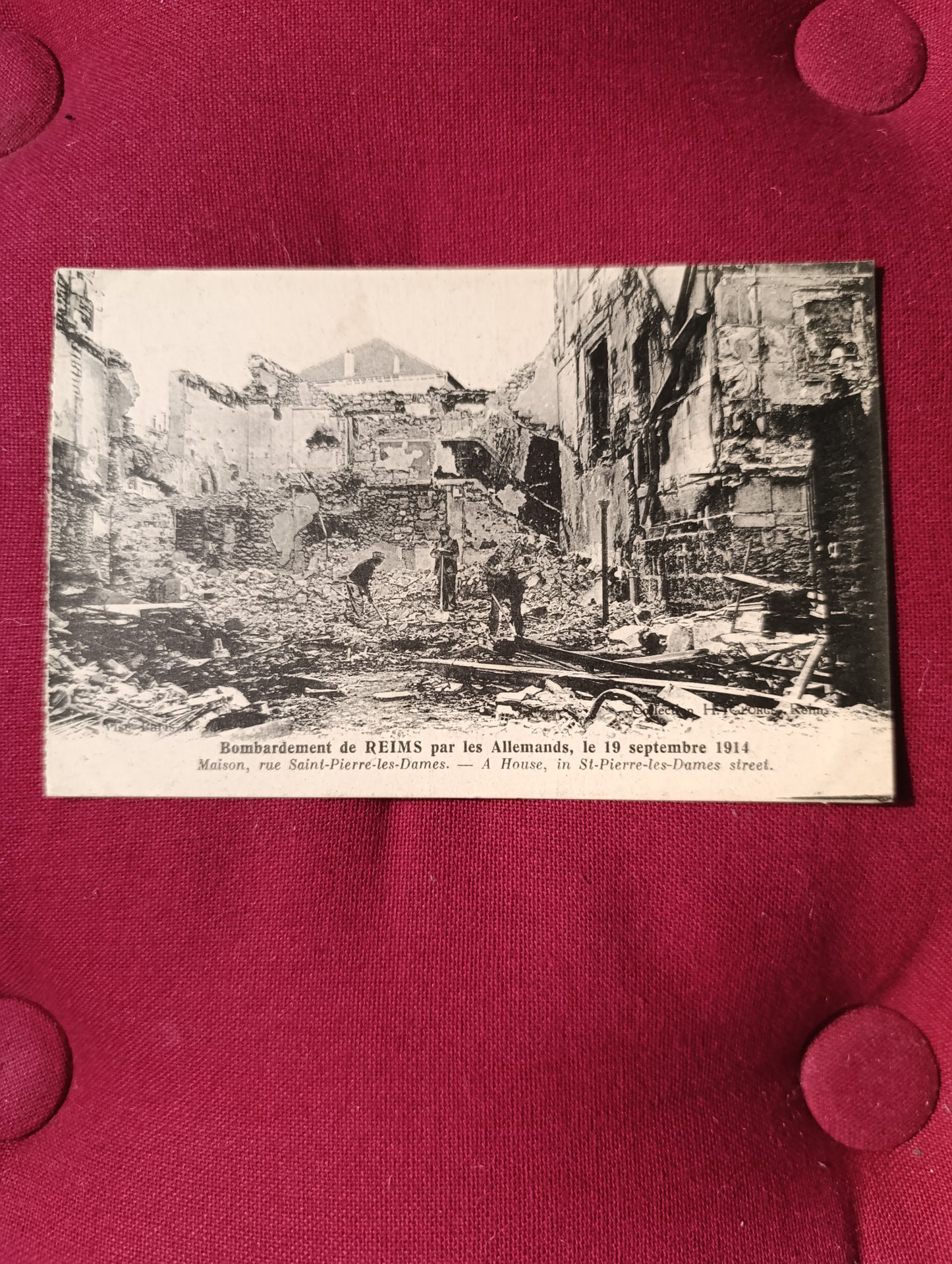 Bombardement de Reims par les Allemands – Rue Saint-Pierre-les-Dames