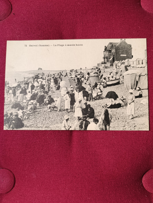 Onival (Somme) – La plage à marée haute