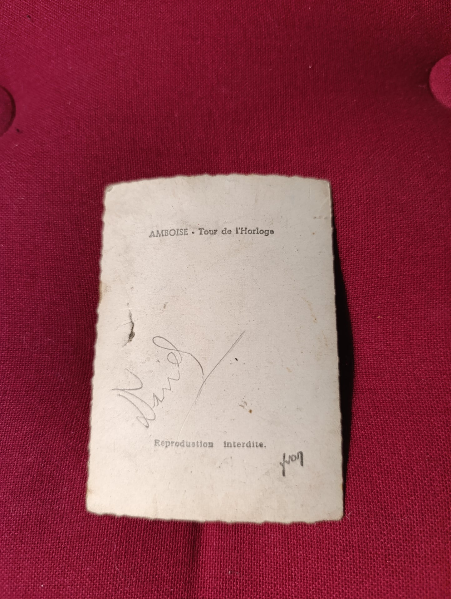 Amboise – Tour de l’Horloge – Carte postale ancienne