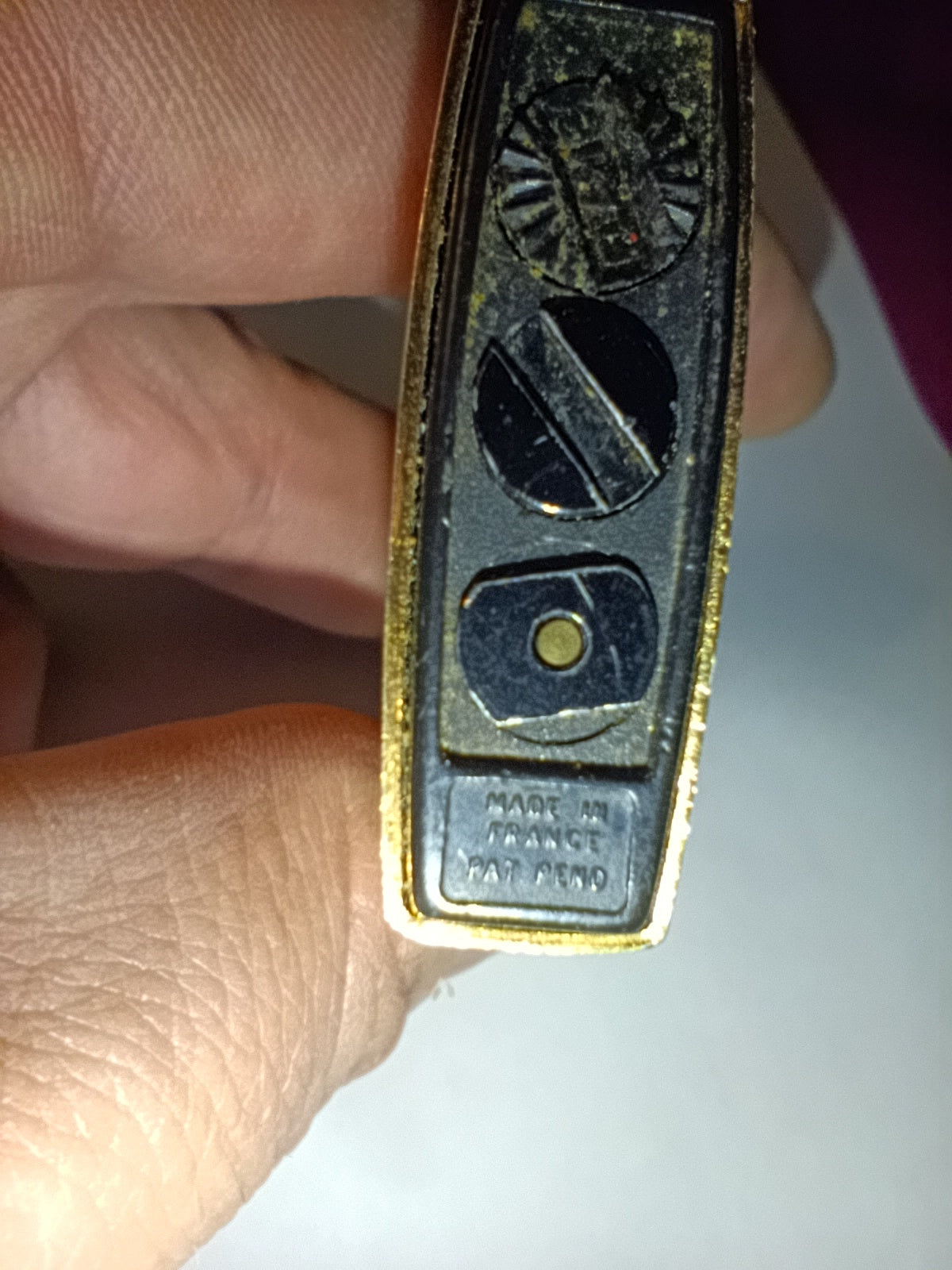 Briquet Flaminaire Paris vintage doré