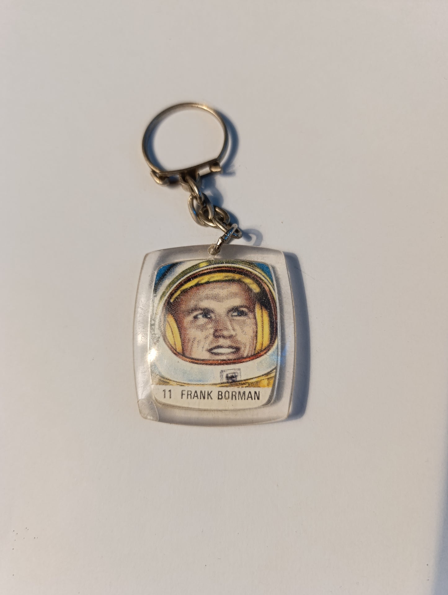 Porte-clés publicitaire vintage BN Super Casse-Croûte / astronaute Frank Borman