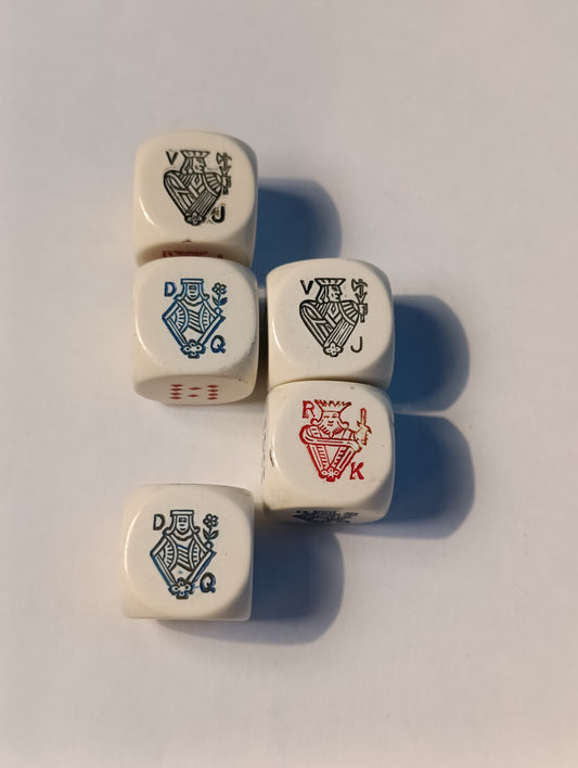 Dés anciens Hennessy Cognac lot publicitaire vintage jeu alcool