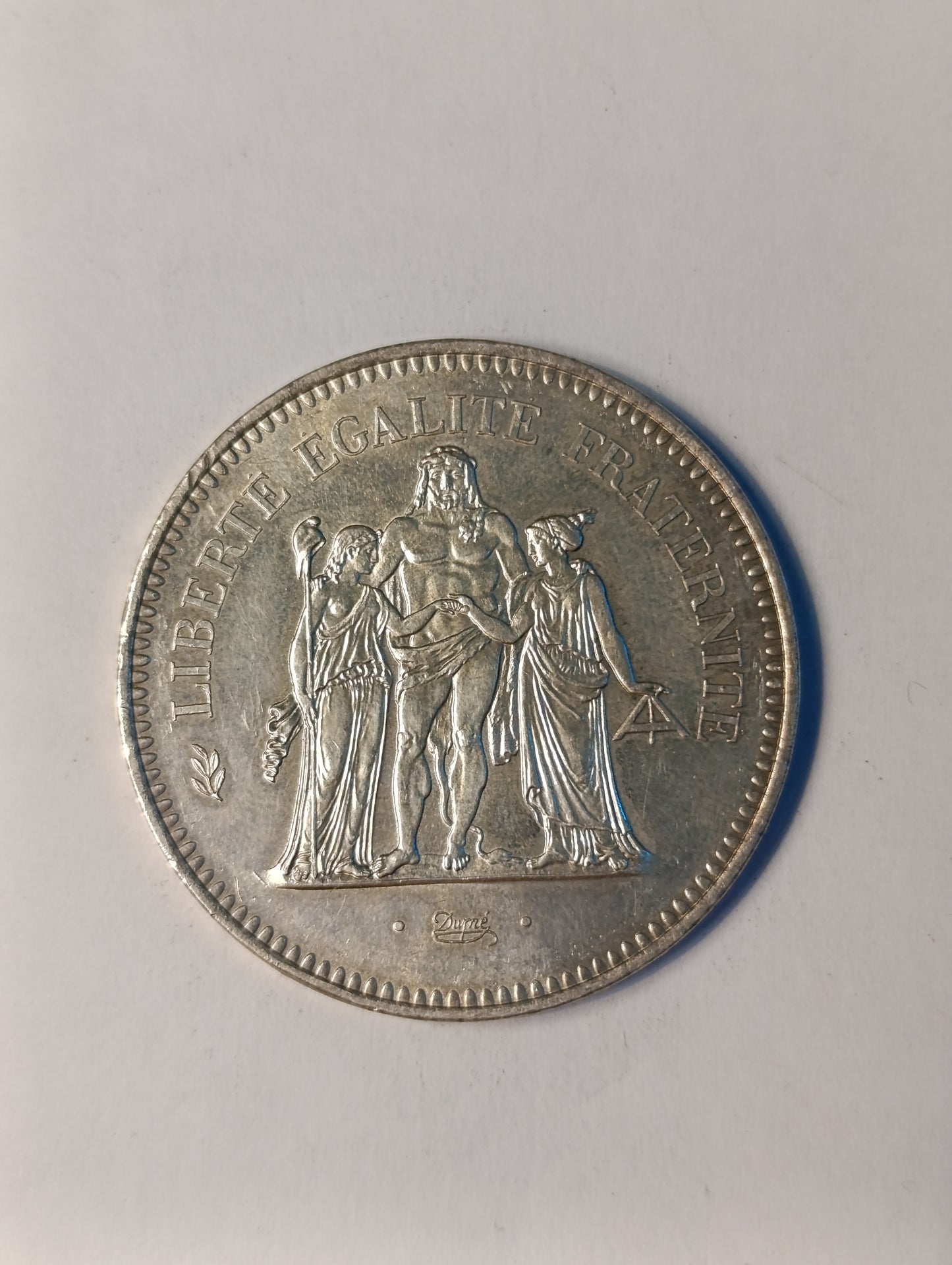 50 francs argent 1977 – Hercule – République française