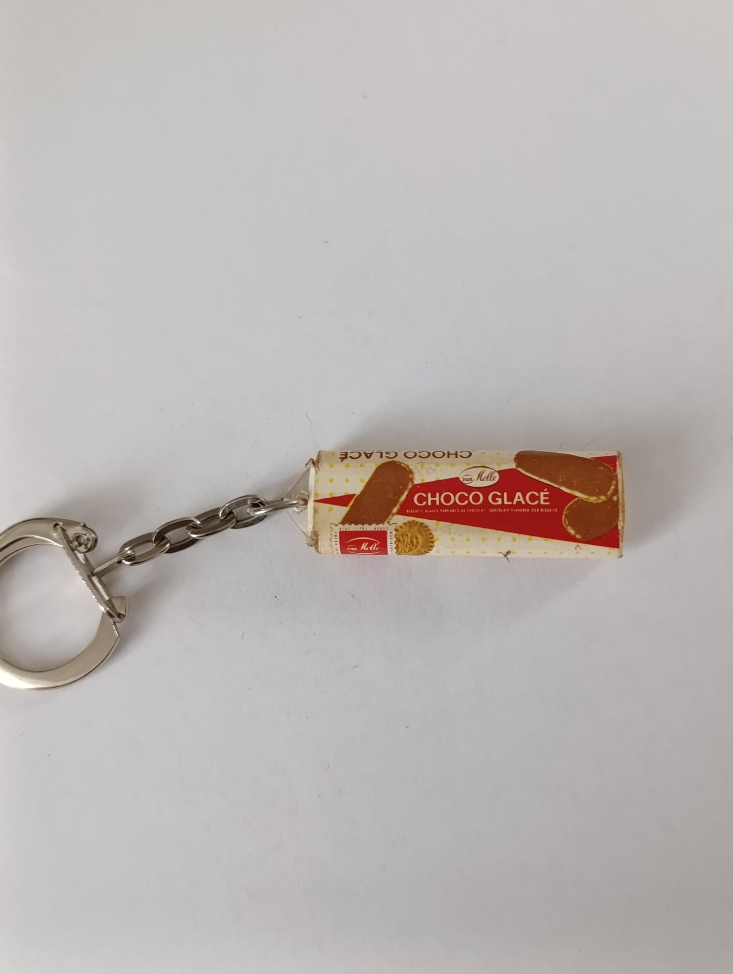 Porte-clés publicitaire ancien Choco Glacé Van Nelle