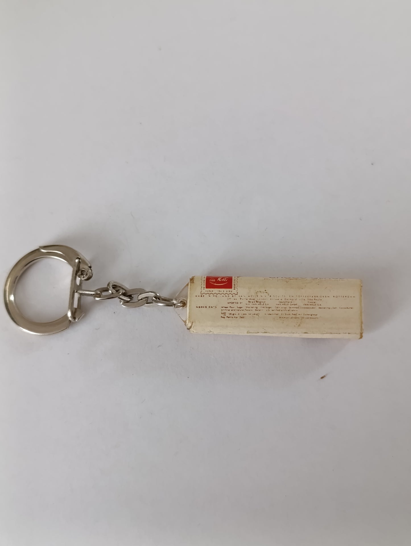 Porte-clés publicitaire ancien Choco Glacé Van Nelle