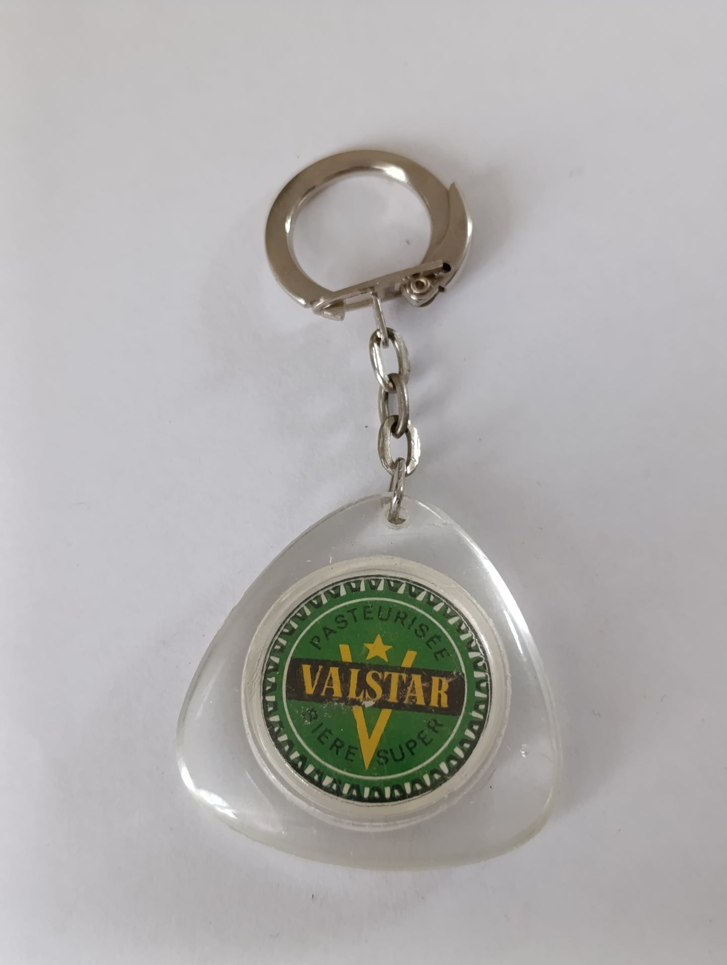 Porte-clés publicitaire ancien Pétrolier / Valstar bière super