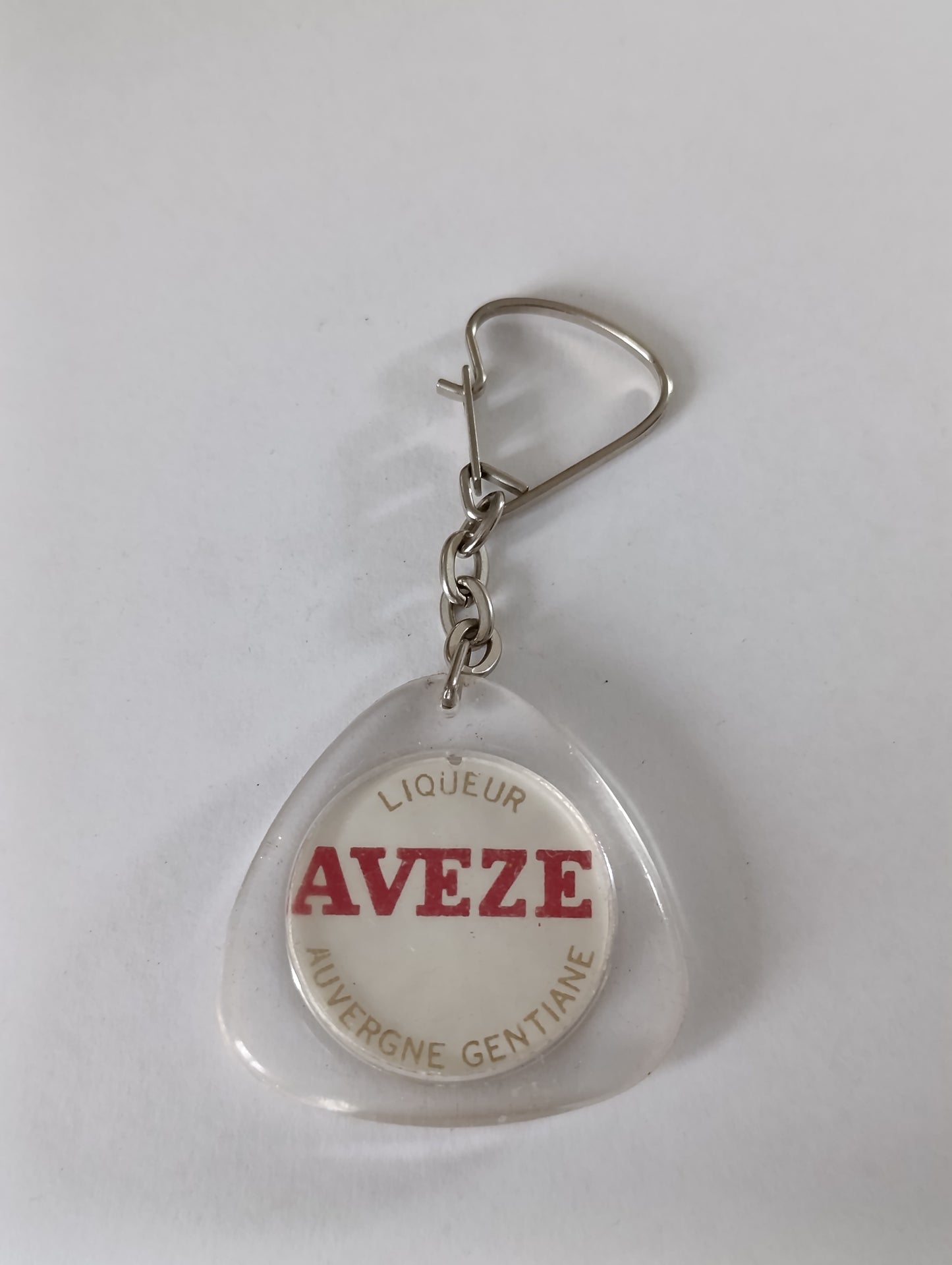 Porte-clés publicitaire vintage AVEZE – Liqueur de gentiane d’Auvergne – Années 60/70