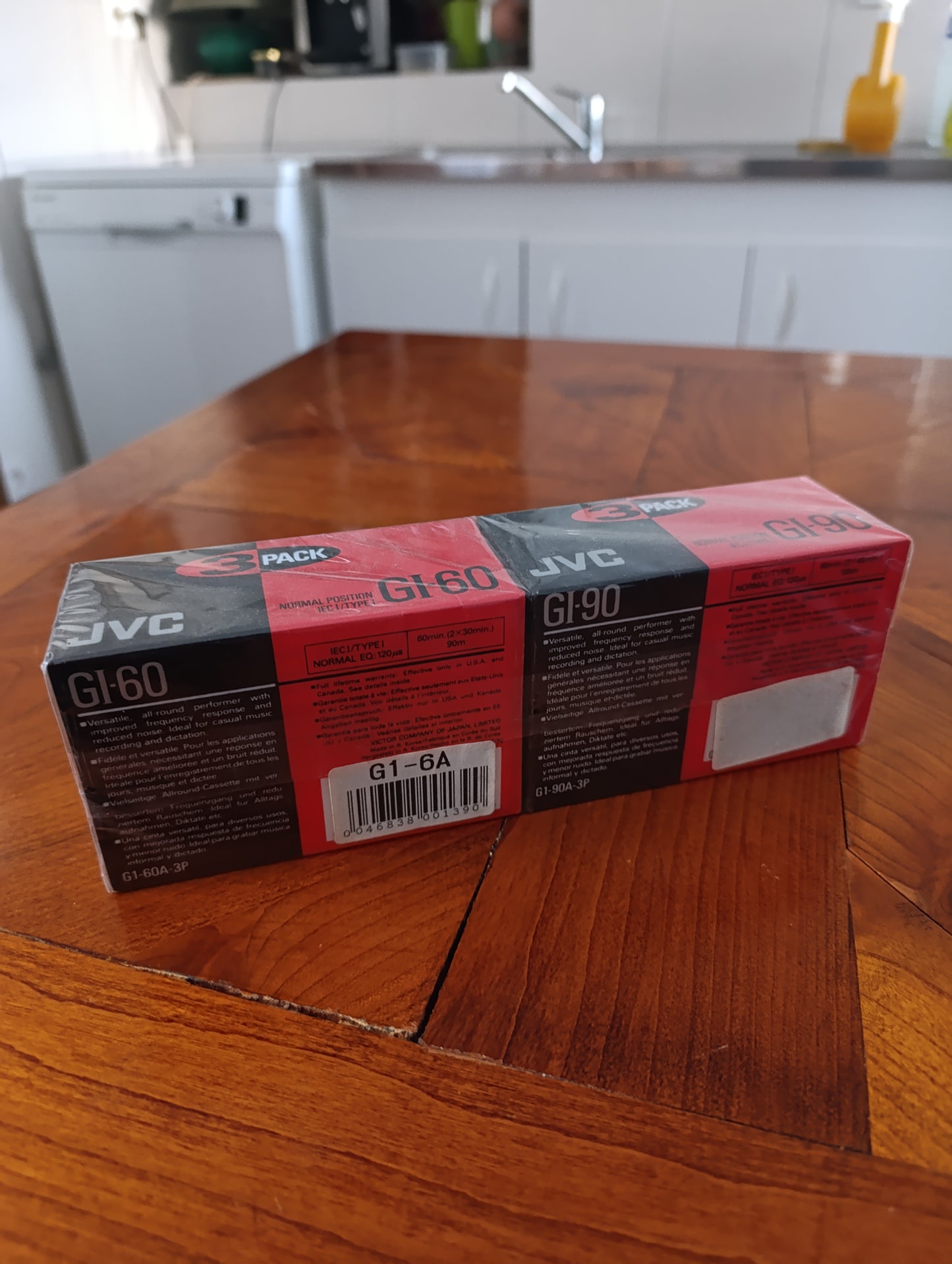 Lot de 3 cassettes audio JVC GI-60 / GI-90 neuves sous blister – Années 90