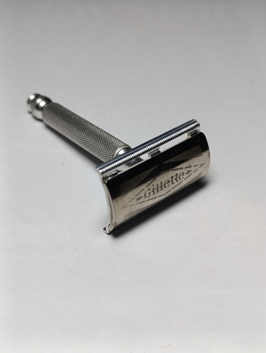 Gillette rasoir de sûreté vintage chromé Made in England