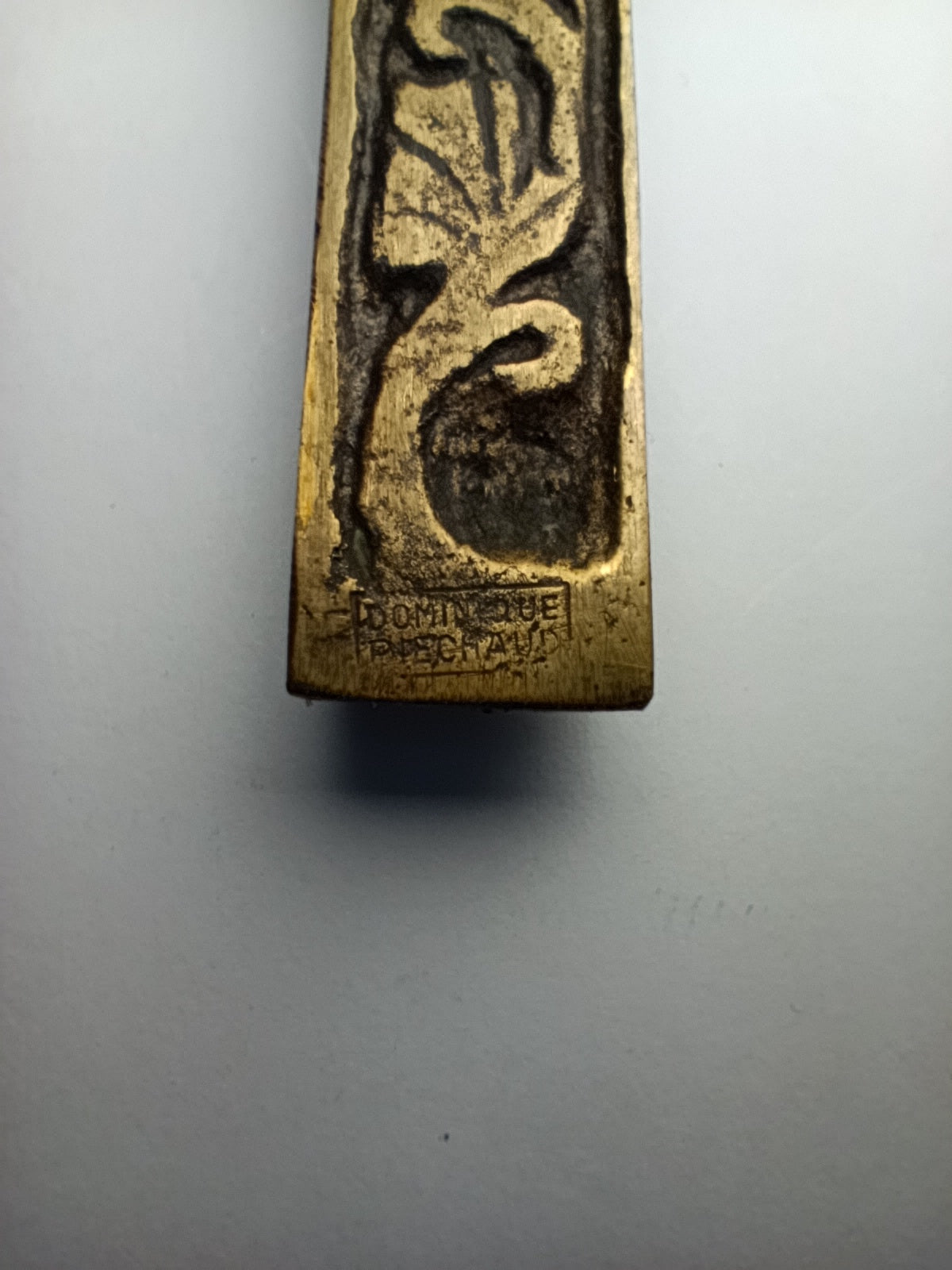 Crucifix ancien émaillé Dominique Piechaud 15,5 x 11 cm 214 gr