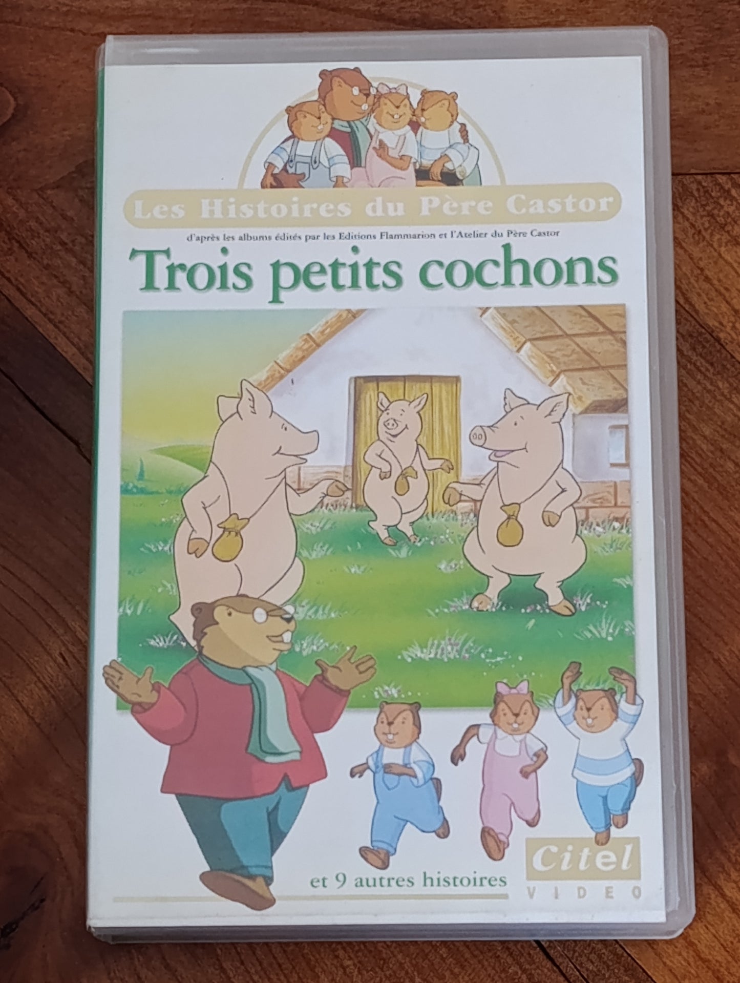 Cassette VHS Trois petits cochons Père Castor