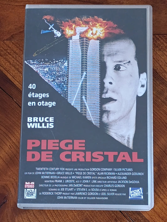 Cassette VHS Piège de Cristal Bruce Willis film culte action Die Hard