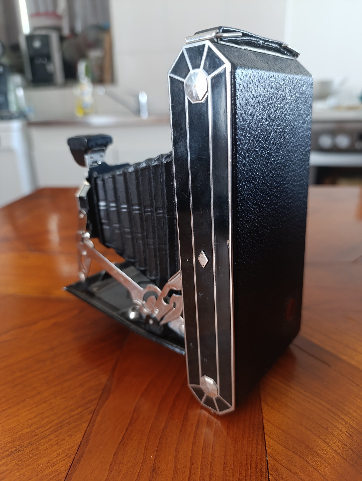 Appareil photo ancien Kodak à soufflet vintage années 1920 déco