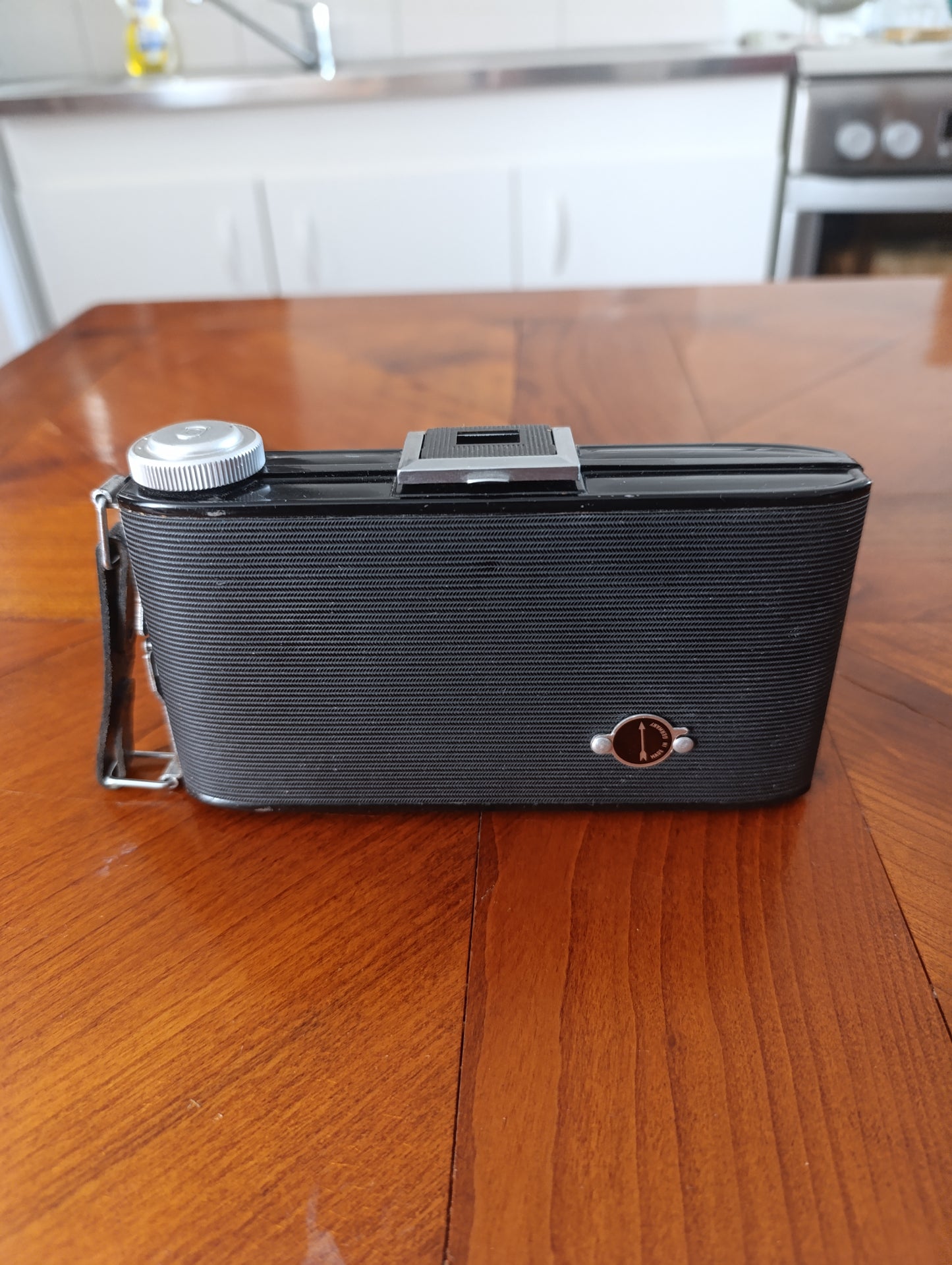 Appareil photo ancien Agfa à soufflet vintage années 40 déco