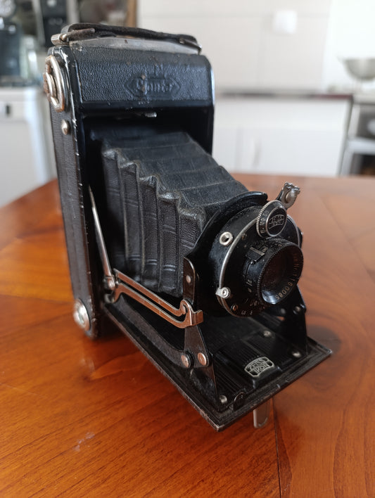 Appareil photo ancien Zeiss Ikon à soufflet vintage années 30 modèle 6x9 décoratif
