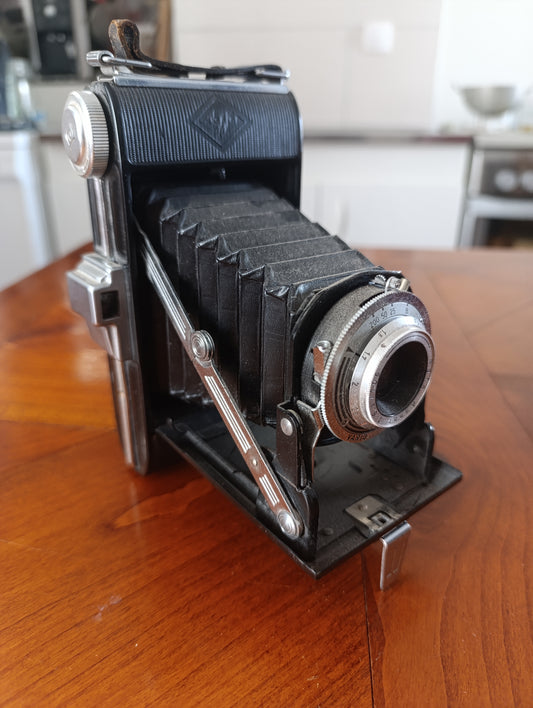 Appareil photo ancien Agfa Billy à soufflet 6x9 vintage années 40 décoration