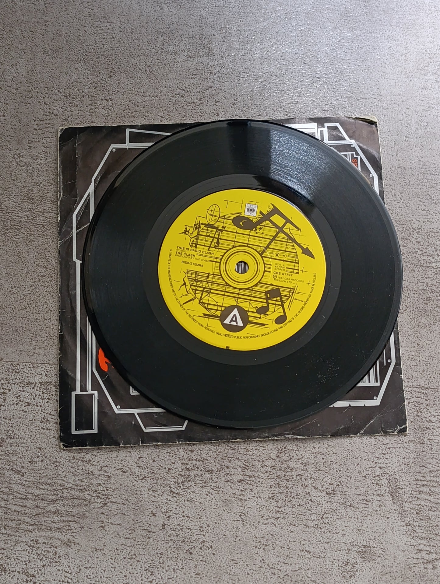 Vinyle 45T The Clash – Radio Clash (édition CBS 1981)