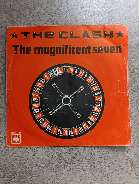 Vinyle 45T The Clash – The Magnificent Seven (édition CBS originale)