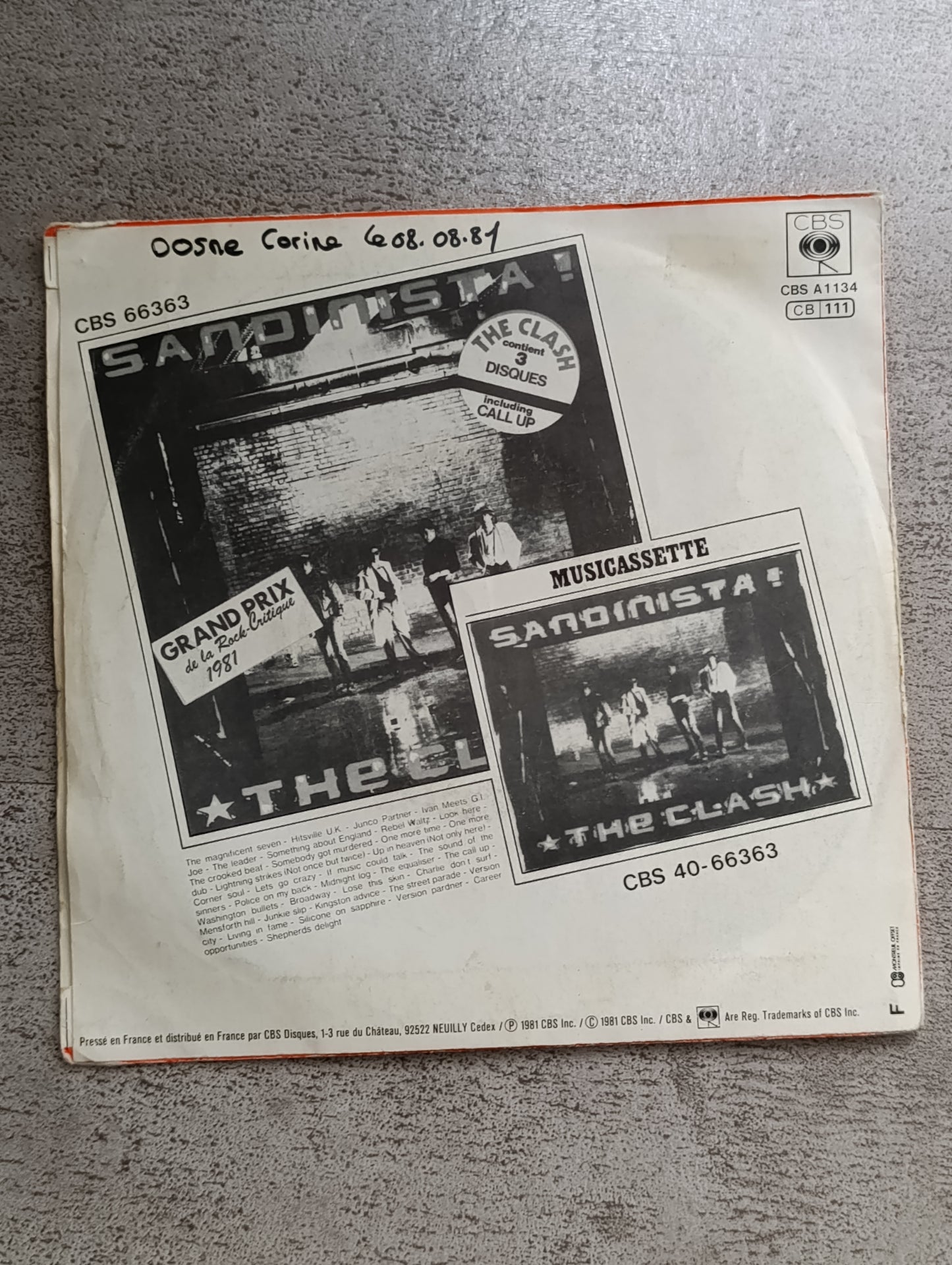 Vinyle 45T The Clash – The Magnificent Seven (édition CBS originale)