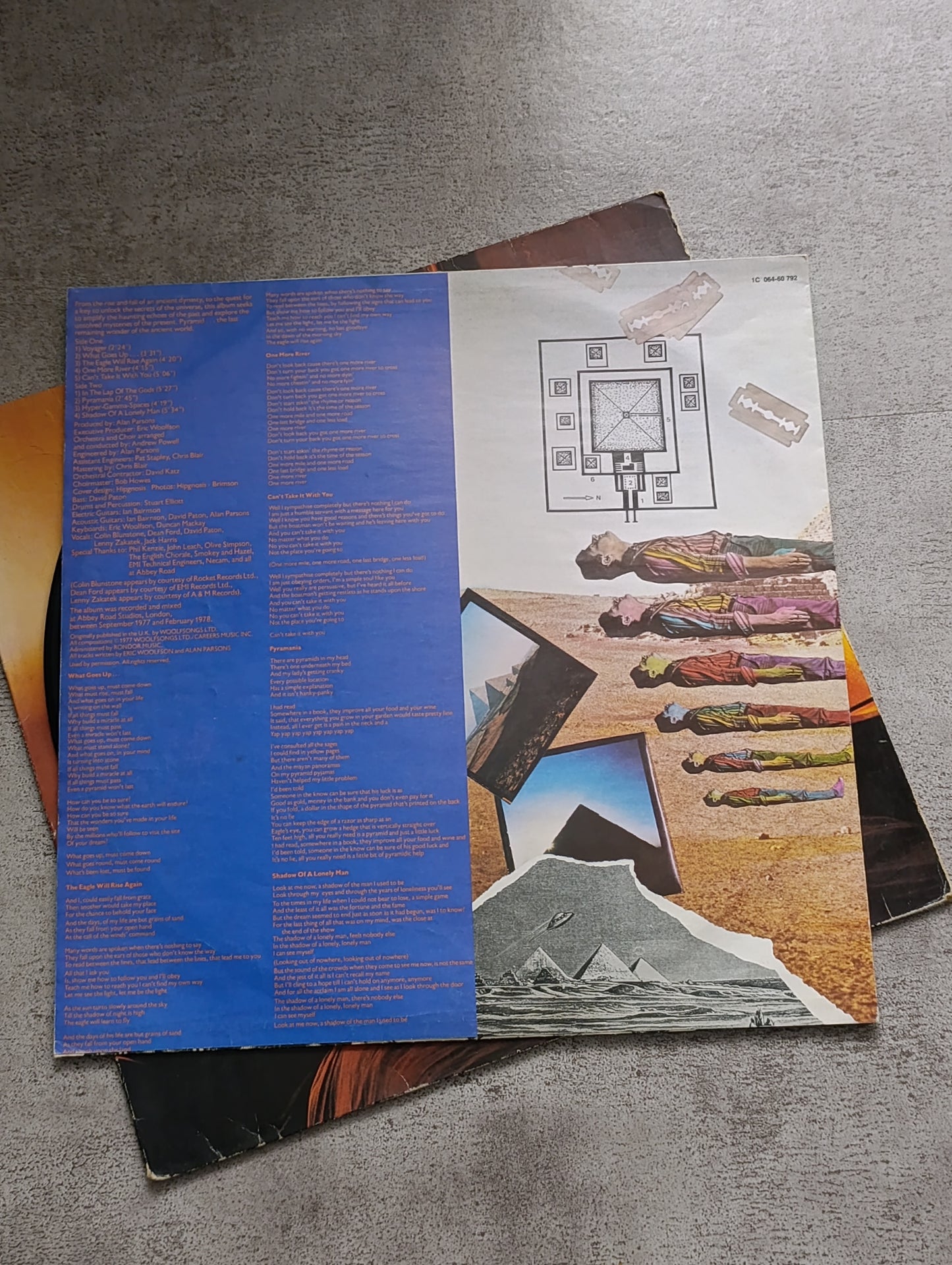 Vinyle 33T The Alan Parsons Project – Pyramid (album culte rock progressif)