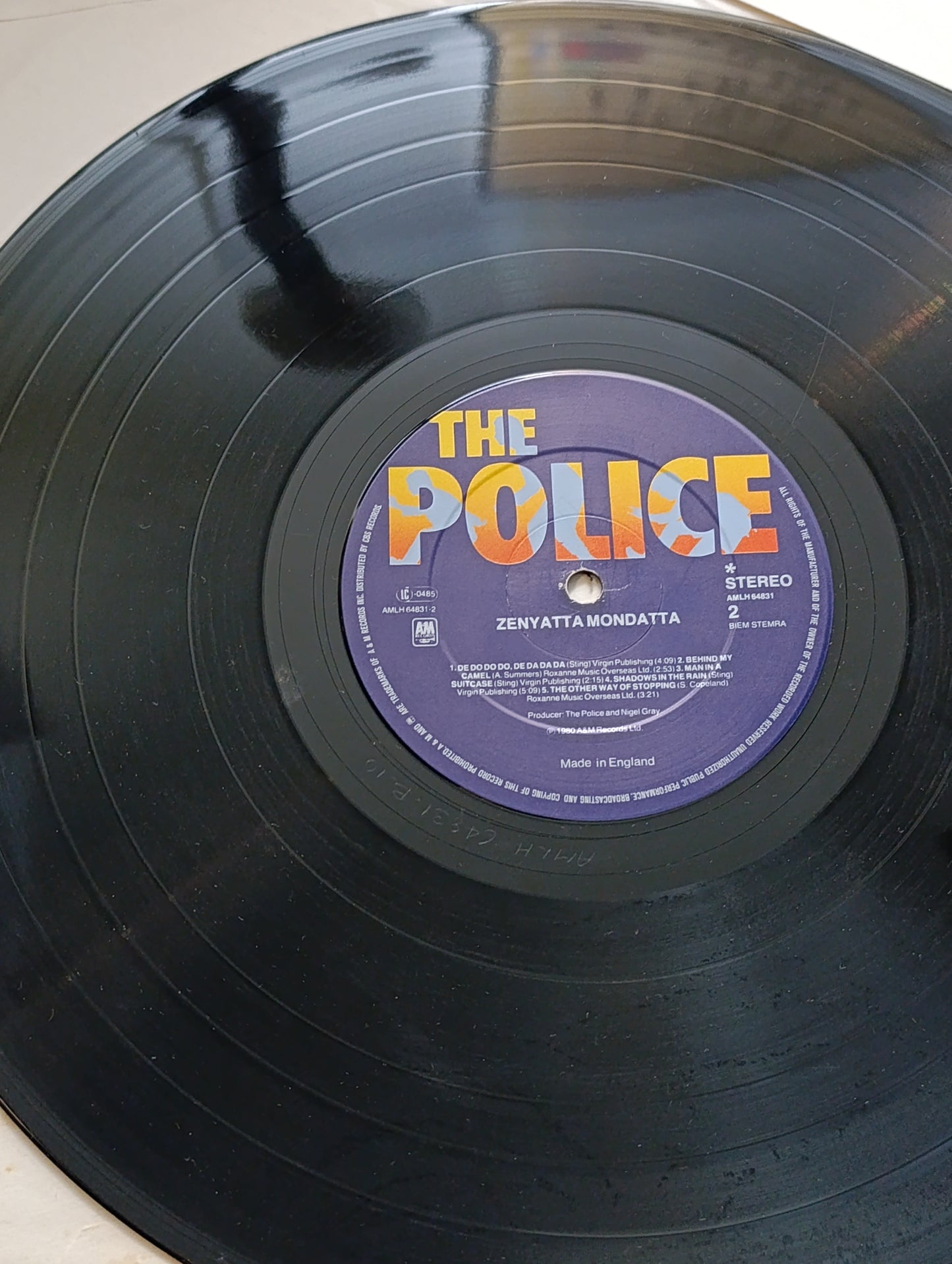 Vinyle 33T The Police – Zenyatta Mondatta (album culte new wave)